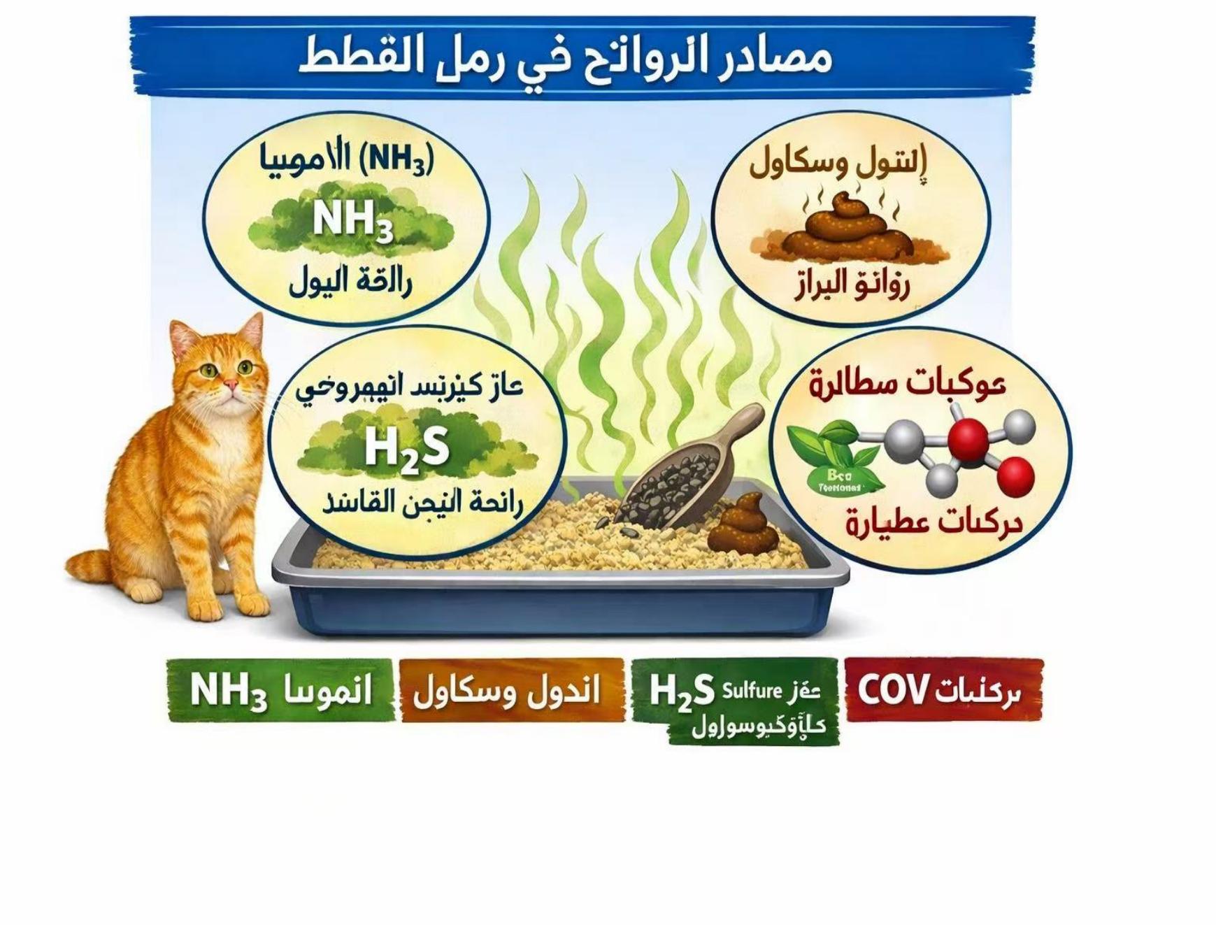 مصادر روائح رمل القطط وكيفية إزالة الرو مصادر روائح رمل القطط وكيفية إزالة الرو