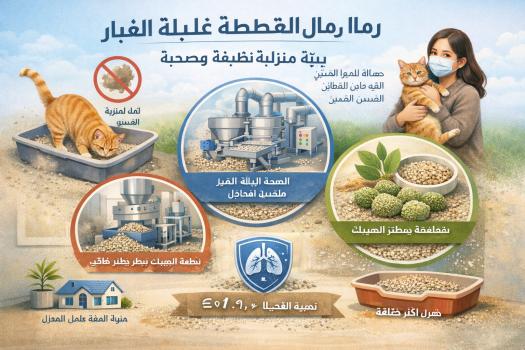 لماذا تعتبر رمال القطط قليلة الغبار مهمة؟