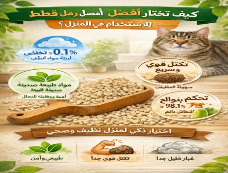 كيف تختار أفضل رمل قطط للاستخدام في المنزل؟